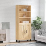vidaXL Dulap &icirc;nalt, stejar sonoma, 69,5x34x180 cm, lemn compozit