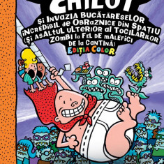 Căpitanul Chilot și Invazia Bucătăreselor Incredibil de Obraznice din Spațiu #3. Ediția color - Dav Pilkey