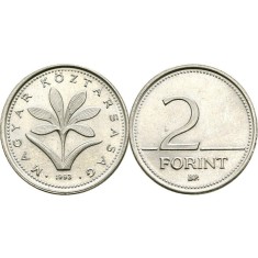 Ungaria 1993 - 2 forint, circulata