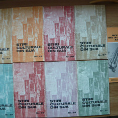 STIRI CULTURALE DIN SUA / STIINTA SI TEHNICA IN SUA - lot 9 brosuri (1965 -1967)