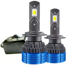 Becuri led Canbus Csp T40 12000LM 6000k H1 H7 H8 H11 H9 HIR2 80W set 2 buc