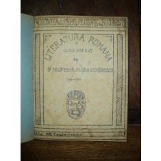 Literatura Romana, curs 1920 - 1921