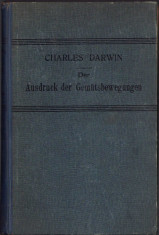 HST 318SP Der Ausdruck der Gemutsbewegungen 1908 Charles Darwin foto