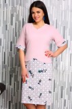 Cumpara ieftin Rochie Sofia cu Peplum RozMarimea, Yves