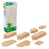 Set sine de baza, 12 piese pentru trenulete BRIO, 3+ ani