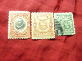 3 Timbre Panama 1909 stampilate : 1c , 2c si 2 1/2c, Stampilat