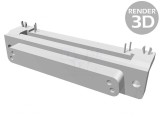 D-Sub 37-Pin Soclu Mamă 90&deg; THT UNC 4-40