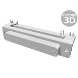 D-Sub 37-Pin Soclu Mamă 90&deg; THT UNC 4-40