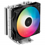 Cumpara ieftin Cooler CPU Deepcool AG400 ARGB, iluminare ARGB, 1x120 mm, 2000 rpm, PWM (Negru/Argintiu)