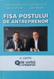 Fisa postului de antreprenor - Calin Iepure, Gigi Nacev
