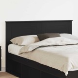 vidaXL Tăblie cap cu headboard Stejar Negru 140 cm Lemn compozit 888298