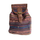 Rucsac dama, material textil, roz, 25cm x 25cm x 15cm, Oem