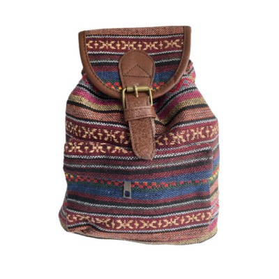 Rucsac dama, material textil, roz, 25cm x 25cm x 15cm foto