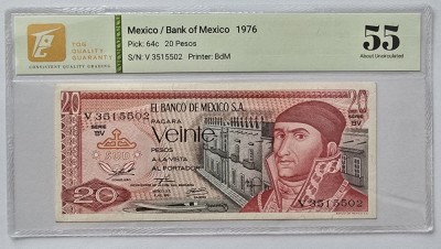 20 Pesos Mexico 1976 foto