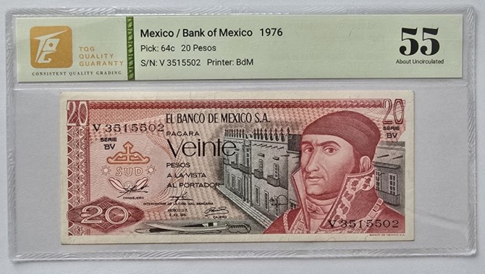 20 Pesos Mexico 1976