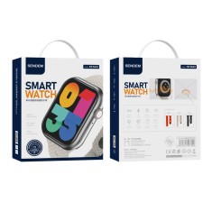 Smartwatch cu Ecran 2.01&quot; Alb HD, Apel Bluetooth, Ritm Cardiac, Oxigenare, 3 Curele Incluse