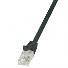 Cablu patchcord gembird, logilink, CAT6 U/UTP EconLine 1,50m negru foto