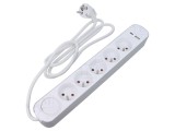 Prelungitor alimentare 3 prize 1,5m 16A PVC alb