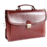 Servieta dama piele naturala, util land fashion, coniac, S117A