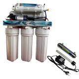 FILTRU DE APA CU OSMOZA INVERSA IN 6 TREPTE CU MINERALIZARE CU POMPA SI LAMPA UV KT-RO-50-UV