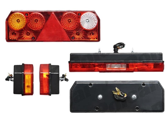Lampa auto BestAutoVest pentru camion stanga 24V 422x149x90mm, cu lampa numar , 1 buc.