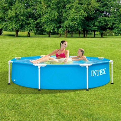 Intex Piscină cu cadru de metal, 244x51 cm foto