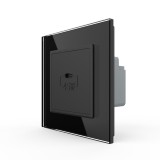Cumpara ieftin Priza USB-C Livolo 45W cu rama din sticla neagra pentru &icirc;ncarcare rapida