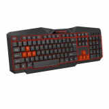 Tastatura Gaming USB, Esperanza Tirionos, iluminata LED rosu, 104 taste, neagra