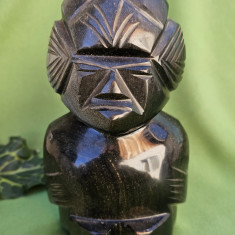 SCULPTURA AZTECA IN OBSIDIAN AURIU