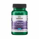 Lithium Orotate ( Litiu Orotat) 5 miligrame 60 capsule Swanson, Swanson Health Products