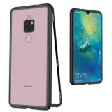 Husa protectie pentru Huawei Mate 20 PRO MyStyle Magnetica Negru cu spate de sticla securizata premium