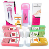 Cumpara ieftin Kit Epilare Soft Pink + CADOU Rezerva Ceara aplicator ingust