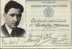 A3816N Asociația Amicala Magistraturii, carte de identitate, 1934, membru de la Tribunalul Fălciu