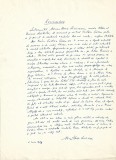 A3590N Mircea Horia Simionescu, act scris și semnat olograf, 1983