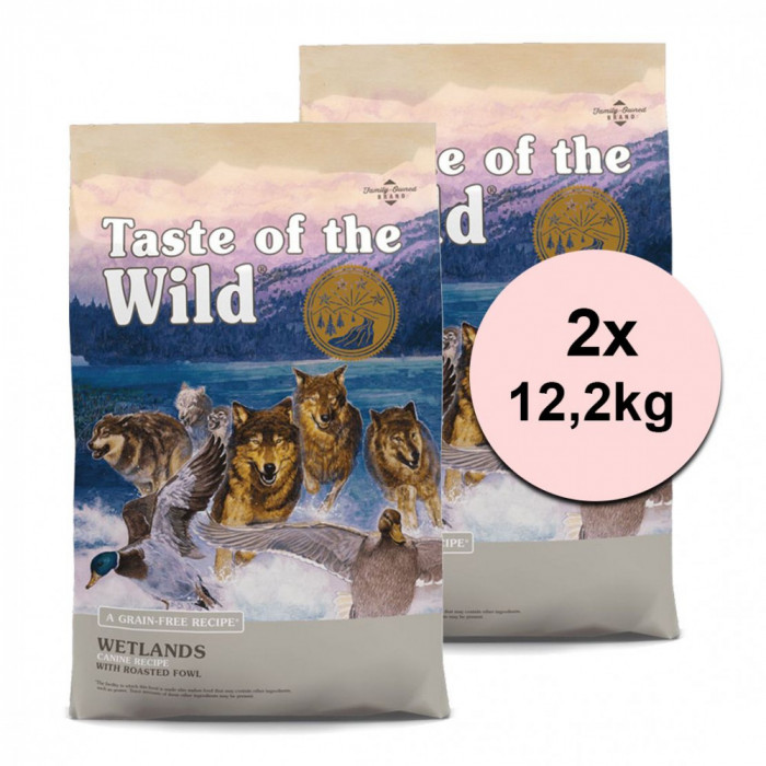 TASTE OF THE WILD Wetlands Canine 2 x 12,2 kg