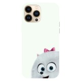 Husa compatibila cu Apple iPhone 15 Pro Max, Viceversa, model Gidget The Secret Life of Pets , Silicon, TPU, Transparent, Carcasa