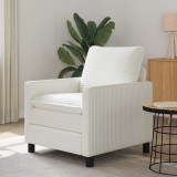 vidaXL Canapea Crem 76 x 81 x 87,5 cm Poliester 42028784