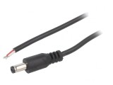 Cablu Alimentare DC 5,5/2,1 Negru 1,5m