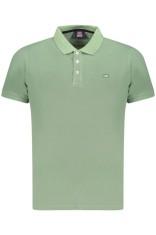 Norway Tricou Polo barbati cu logo brodat, din bumbac, Regular fit, Verde, L foto