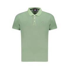 Norway Tricou Polo barbati cu logo brodat, din bumbac, Regular fit, Verde, L