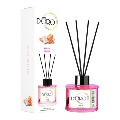 Odorizant de camera cu betisoare GAMMA D ORO 120 ml - Bubble gum foto