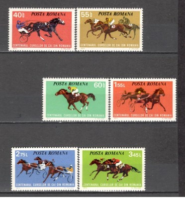 Romania.1974 100 ani cursele de cai ZR.496 foto