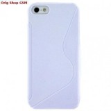 Husa Silicon S-Line iPhone 5/5S Alb - Protectie Premium