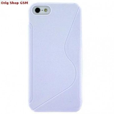 HUSA SILICON S-LINE APPLE IPHONE 5 / 5S ALB foto