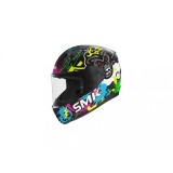 Cască moto integrală copii SMK BIONIC KIDS Chimpz, Mărimea YS, Unisex,