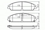 Set placute frana,frana disc LANCIA THEMA (LX) (2011 - 2016) BOSCH 0 986 494 483