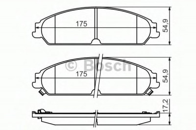 Set placute frana,frana disc LANCIA THEMA (LX) (2011 - 2016) BOSCH 0 986 494 483 foto