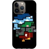Husa compatibila cu Apple iPhone 12 Mini Minecraft Pixels, Silicon, TPU, Viceversa