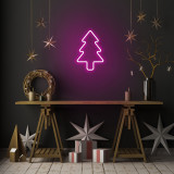 Cumpara ieftin Lampa de perete Christmas Pine, Neon Graph, 21x30x2 cm, roz