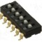 Intrerupator DIP, 2 pozitii, montare SMT, 6 sectiuni, OMRON OCB - A6S-6104-H